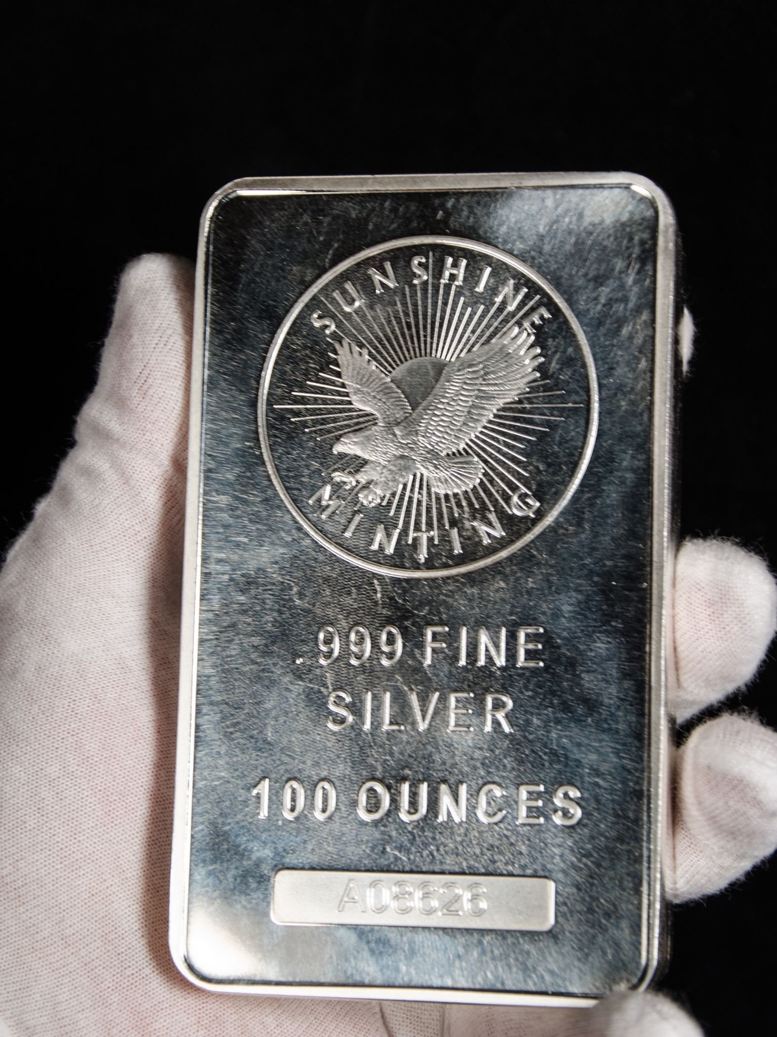 Lingot d'argent 100 onces 3,11 kg standard international